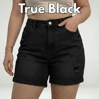 Real-Body Denim Shorts