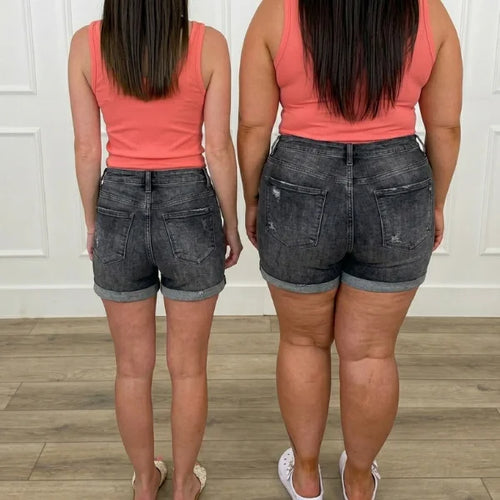 Real-Body Denim Shorts