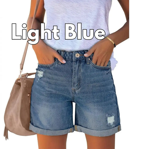 Real-Body Denim Shorts