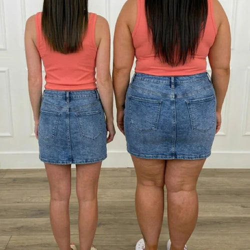 Plondry's Casual Stretch Denim Skorts