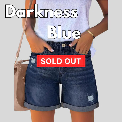 Real-Body Denim Shorts