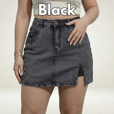 Plondry's Casual Stretch Denim Skorts