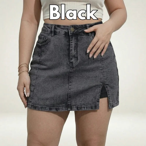 Plondry's Casual Stretch Denim Skorts