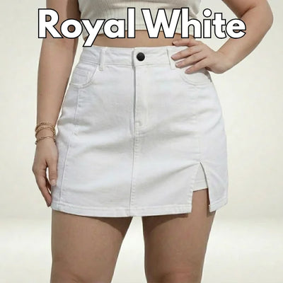 Plondry's Casual Stretch Denim Skorts