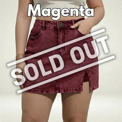Plondry's Casual Stretch Denim Skorts