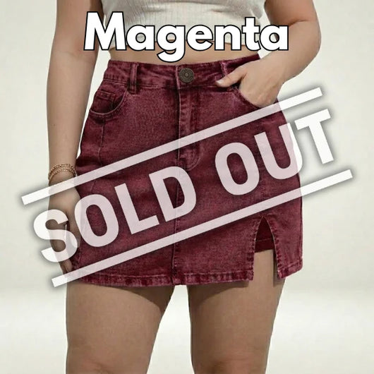 Plondry's Casual Stretch Denim Skorts