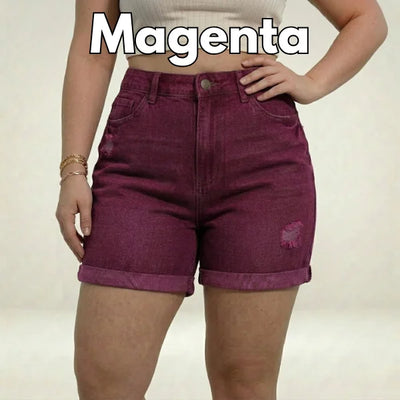 Real-Body Denim Shorts