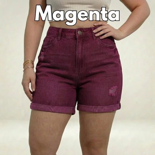 Real-Body Denim Shorts