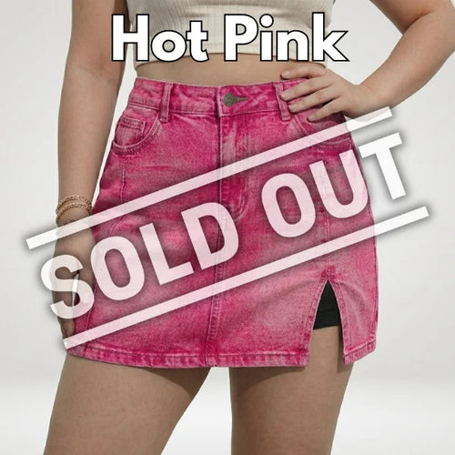 Plondry's Casual Stretch Denim Skorts