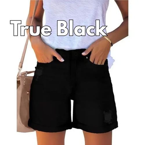 Real-Body Denim Shorts