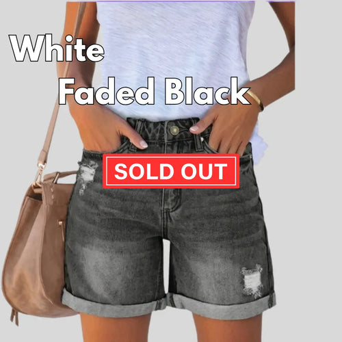 Real-Body Denim Shorts